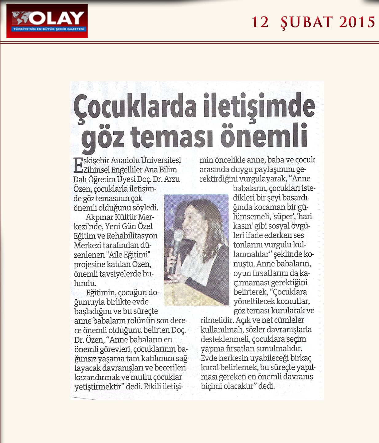 2015 Yılı Haberleri - 3