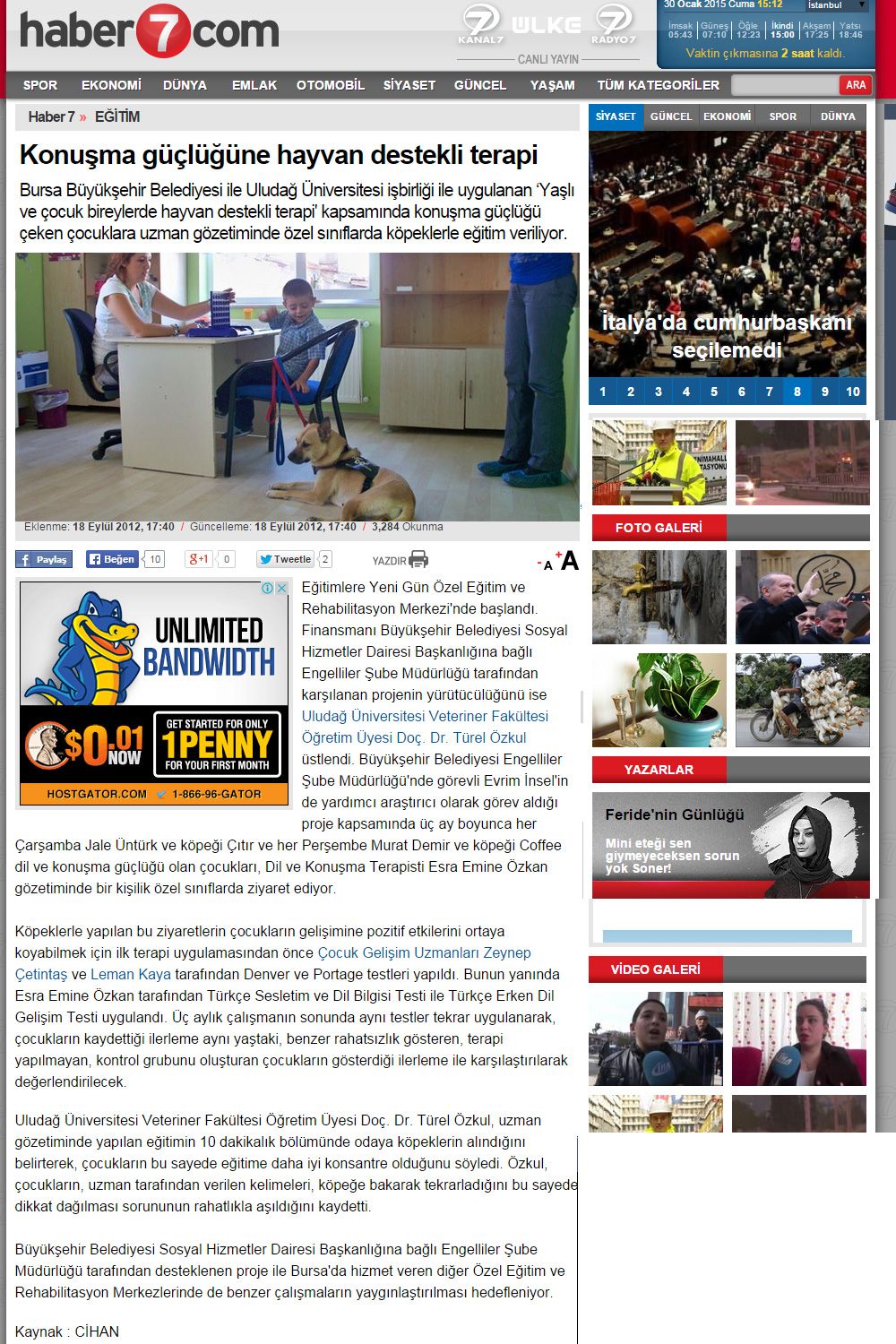2012 Yılı Haberleri - 2
